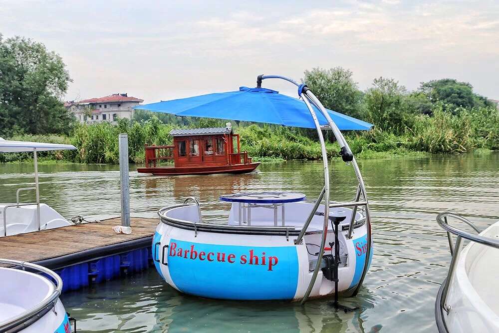 燒烤船，麻將船，BBQ